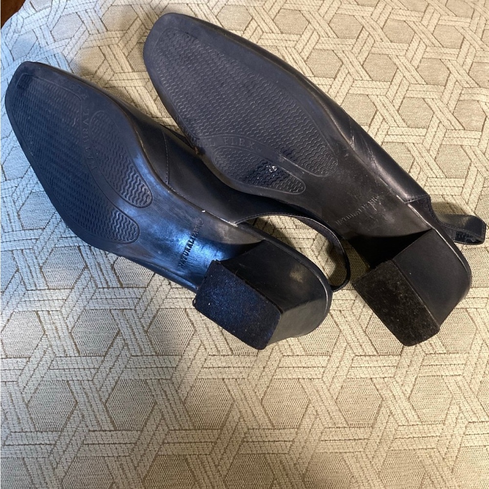 Naturalizer flex blue/navy leather slingback pumps 7w - Picture 2 of 5